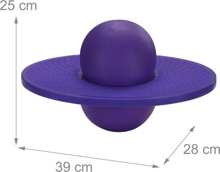 Actual product image Relaxdays - Pogo Ball für Kinder bis 100 kg, Lila