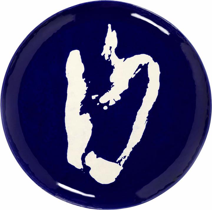 Image du produit Serax Plateau de service FEAST bleu foncé rayé