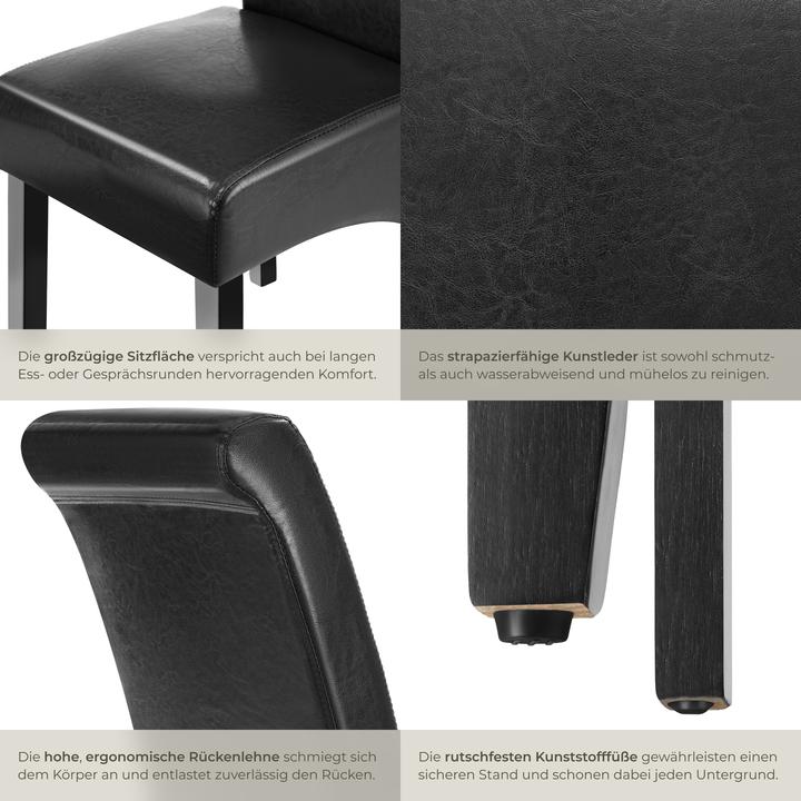 Image du produit tectake 2 Esszimmerstühle