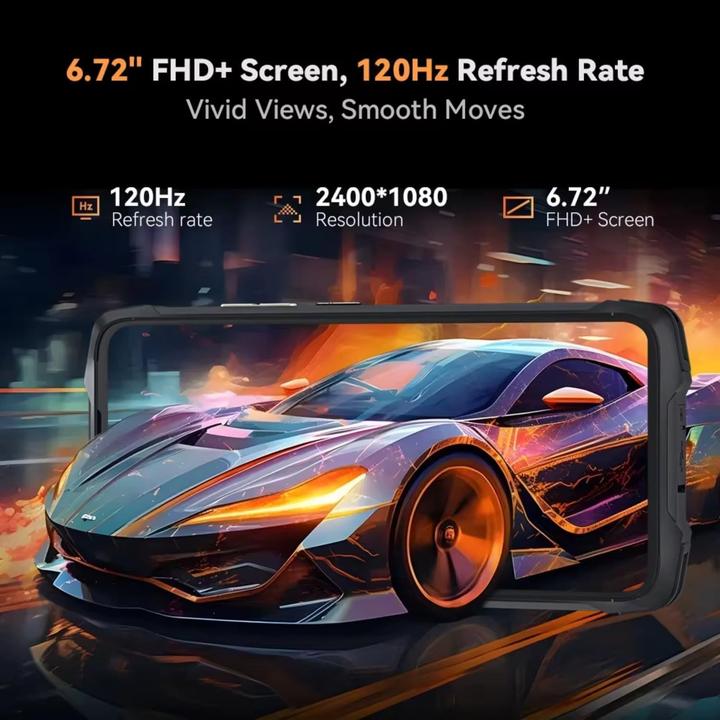 Actual product image Cubot KingKong Power 3 (256 GB, Black, 6.72", 4G)