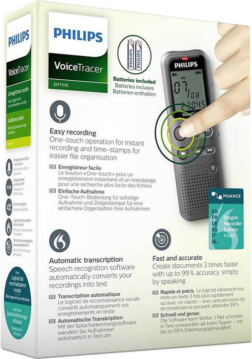 Produktbild Philips Digitales Diktiergerät (4 GB)