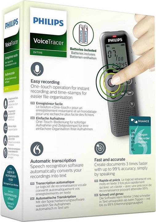 Produktbild Philips Digitales Diktiergerät (4 GB)