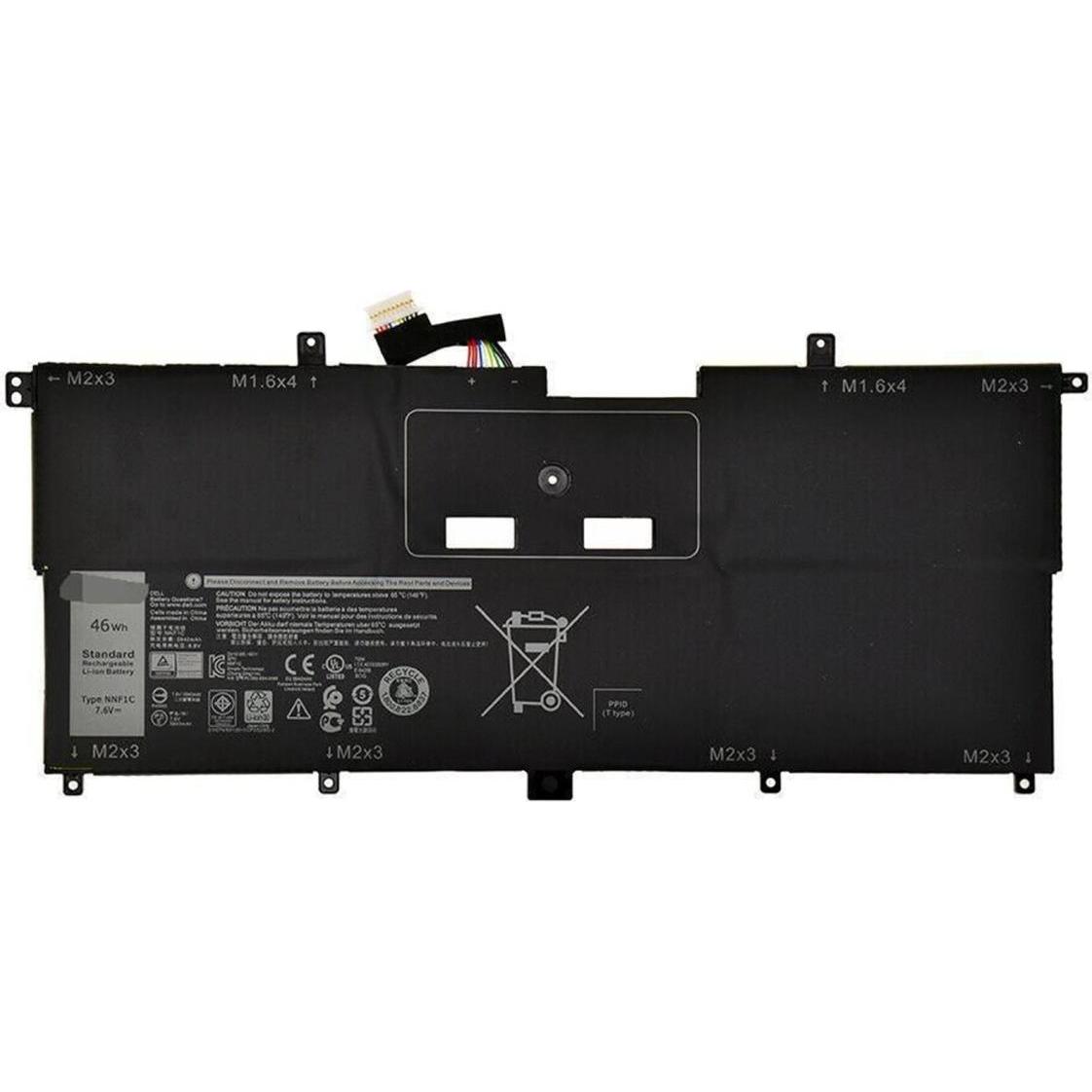 Dell Hmpfh (4 Zellen, 5940 mAh), Notebook Akku, Schwarz