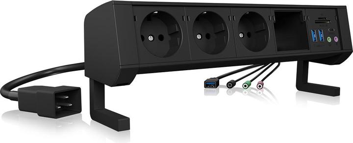 Produktbild Icy Box IB-TS301-5, Micro SD, USB 3.0, SD, EU (3x, CEE 7/16, 1.60 m)