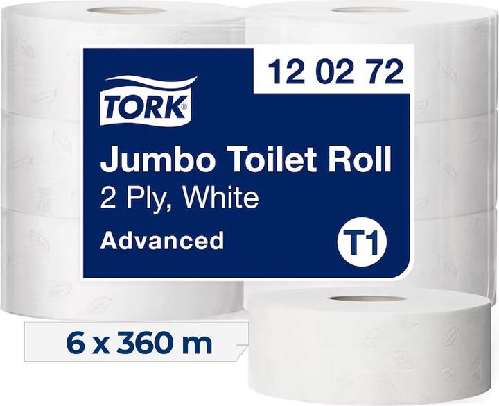 Immagine prodotto kaiserkraft Carta igienica, rotolo jumbo industriale (6 pz.)