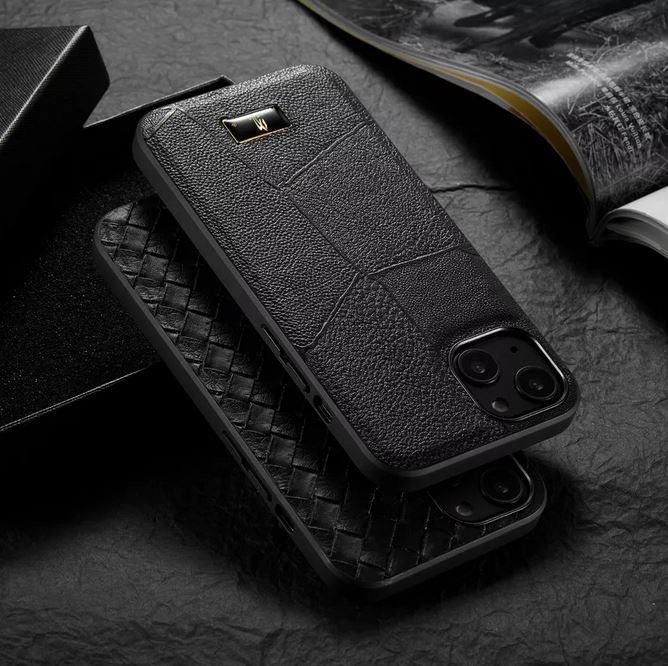 Produktbild Fierre Shann Hülle Leder Hülle mit Narben (Apple iPhone 13 Pro)