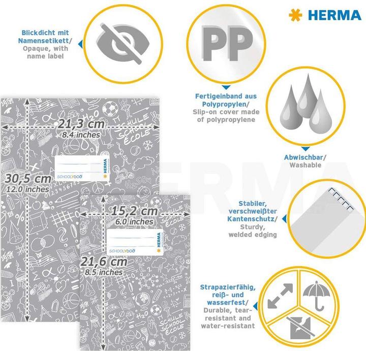 Actual product image HERMA A4 SCHOOLYDOO exercise book protector (A4)
