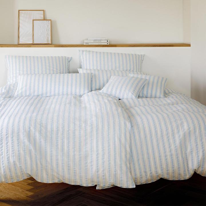 Produktbild Elegante Web-Seersucker Bettwäsche Svaneke (Bettwäsche Set, 155x200 cm + 80x80 cm)