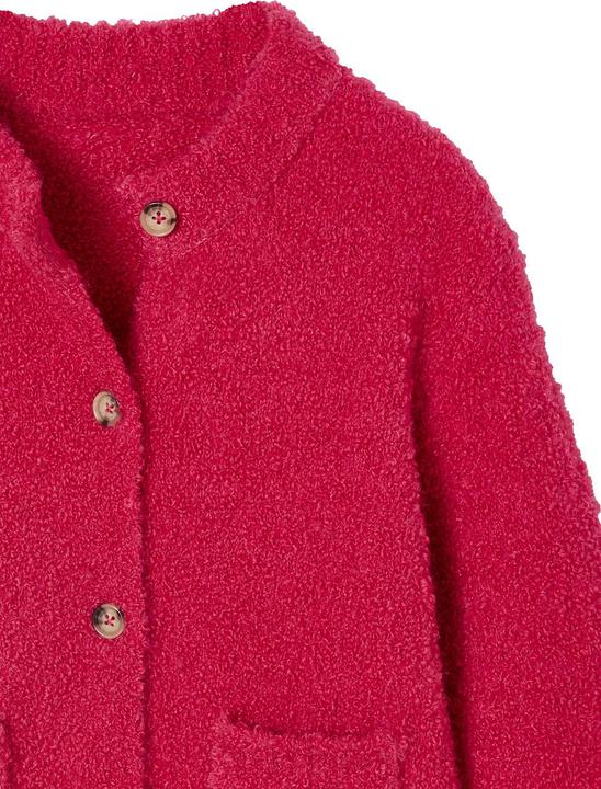 Produktbild Vertbaudet Strickjacke Mädchen, Bouclé-Strick, Rundhalsausschnitt (92)