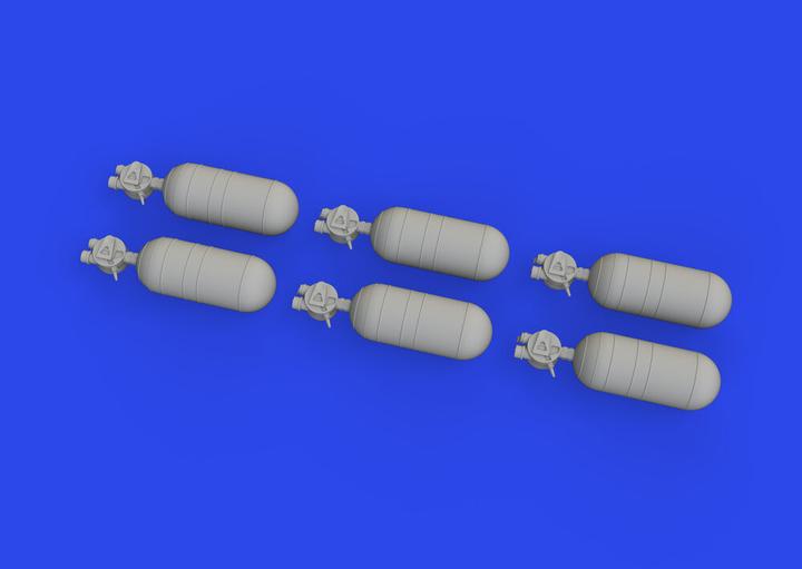 Eduard WWII USAAF oxygen cylinder A-6 PRINT