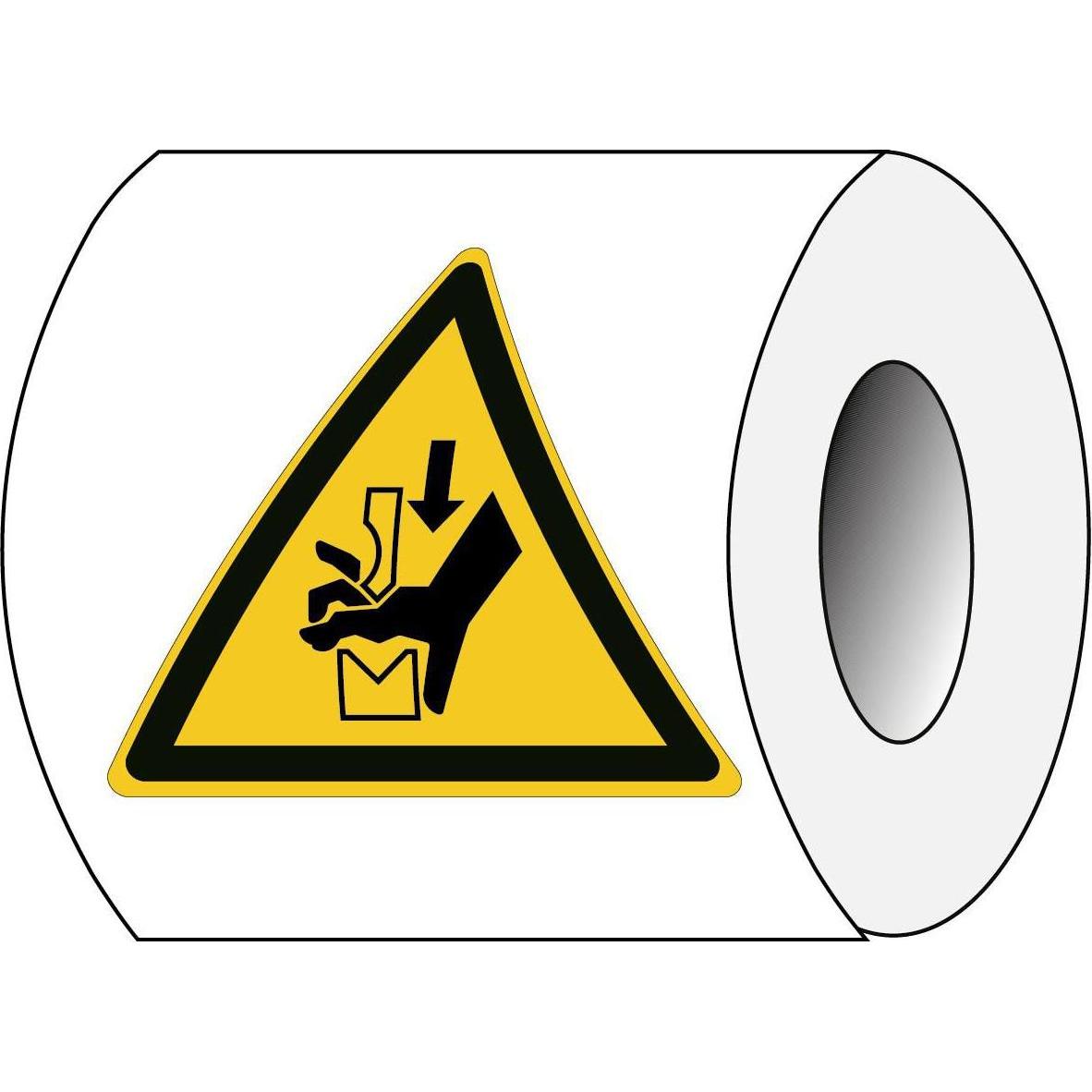 Brady, Sicherheitskennzeichnung, ISO 7010 PIC W030 B-7541 ISO Sicherheitskennzeichnung - Warnung vor Quetschgefahr der H...