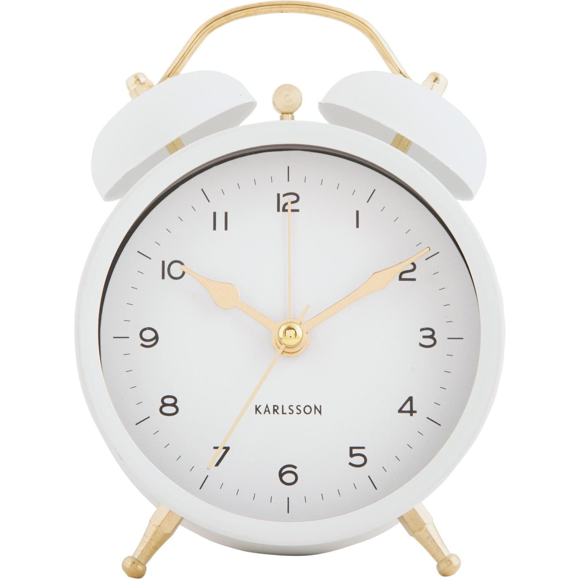 Karlsson, Wecker, Klassischer Wecker Twin Bell White