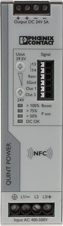 Image du produit Phoenix Contact Bloc d'alimentation sur profilé chapeau (DIN-Rail