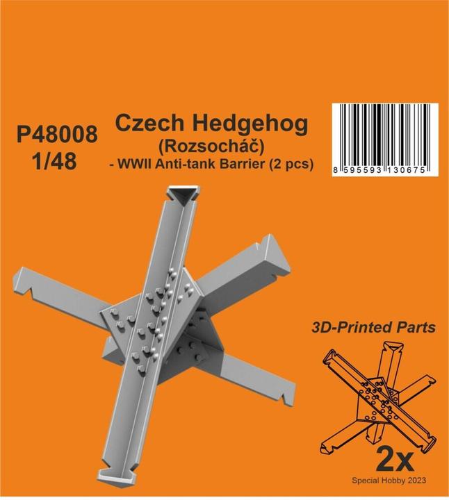 Actual product image CMK Czech Hedgehog (Rozsochá??) - WWII Anti-tank Barrier (2 pcs) 1/48