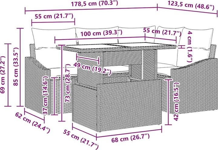 Produktbild vidaXL Kennedy