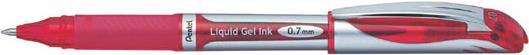 Actual product image Pentel EnerGel Xm (Silver, Red, 1 x)