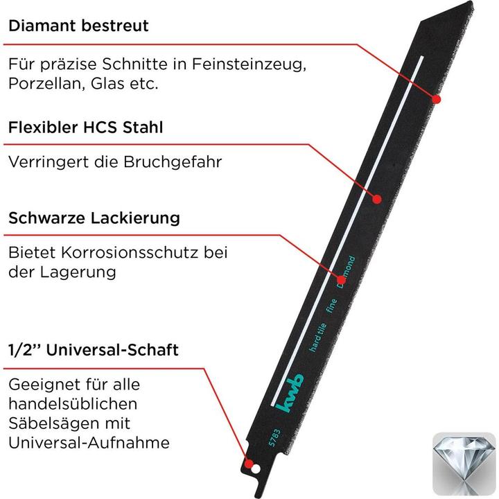 Produktbild kwb 1 Säbelsägeblatt. Diamant