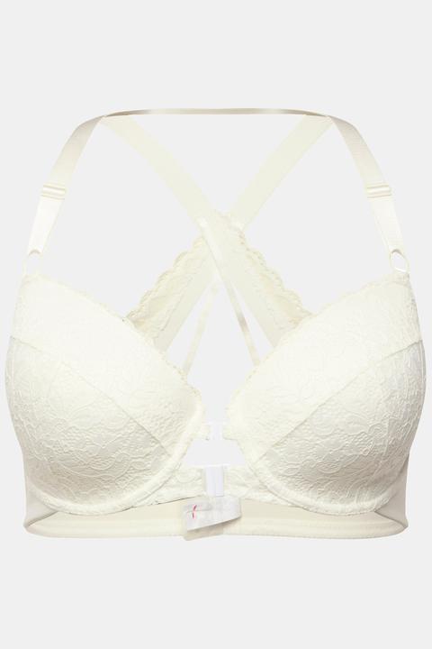 Actual product image Ulla Popken Lacy Front Close Underwire Bra (100 E)