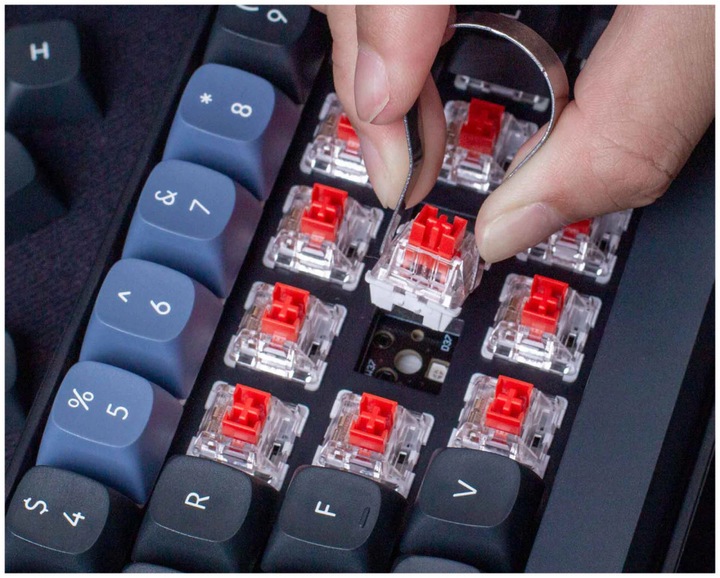 Actual product image Keychron Key K6Pro 65% Alu RGB Key Red H K6P-J1-EN (DE, Wireless)