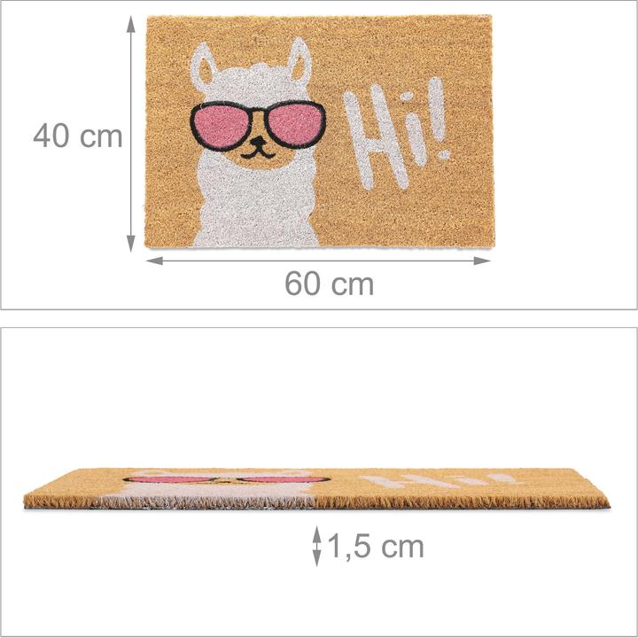 Produktbild Relaxdays Fussmatte (60 x 40 x 1.5 cm)