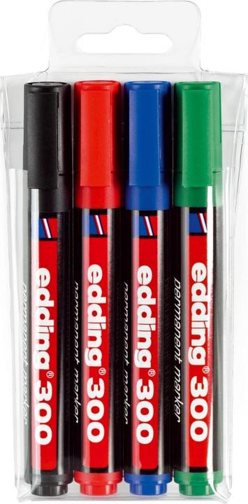 Image du produit Edding Marqueur permanent 300 4 pièces (4x)