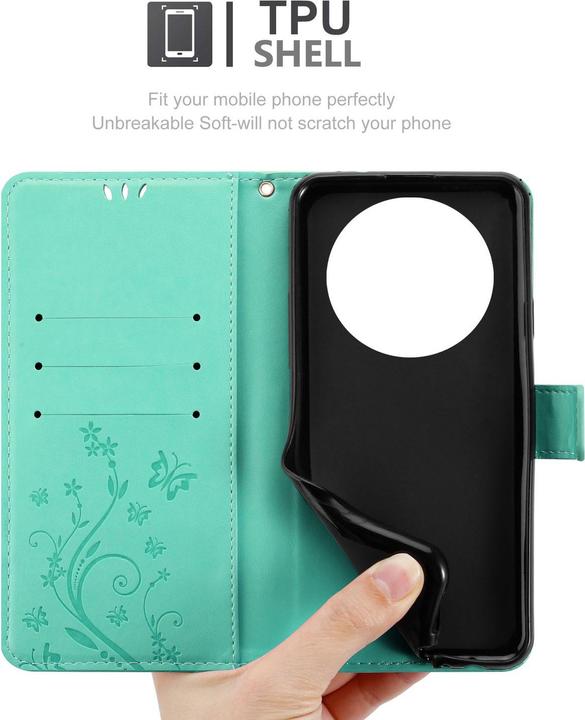Actual product image Cadorabo Case for Xiaomi RedMi A3 / A3X Flower Book (Xiaomi Redmi A3)