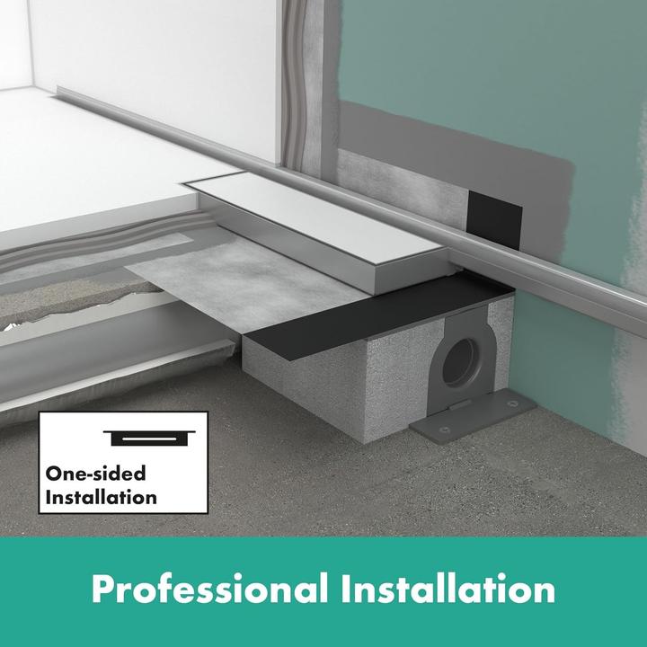 Produktbild hansgrohe RainDrain Minimalistic Fertigset Duschrinne 1000, 56222000 (1000 mm)