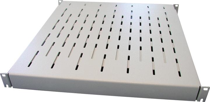 Apranet VARIplain 19"-Fachboden 1HE tiefenvariabel, grau