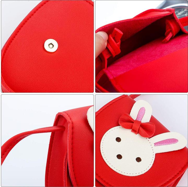 Produktbild Only-Bags.Store Kinder Umhängetasche, niedliche Hase Crossbody Tasche, PU-Leder