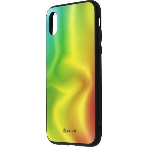 Tellur Cover Glass stampata per iPhone XS in seta (Apple iPhone XS), Cover smartphone, Multicolore
