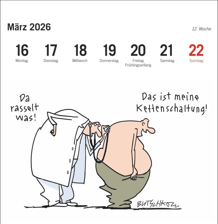 Produktbild Peter Butschkow: Fahrrad unser Premium-Postkartenkalender 2026 (165 x 177 mm)