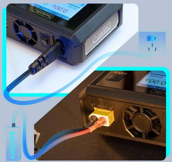 Immagine prodotto Toolkitrc Caricabatterie M7AC AC/DC 100W 1-6S