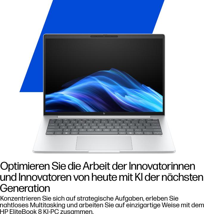 Produktbild HP EliteBook 8 G1i 16 inch Notebook Next Gen AI PC (16", 512 GB, 32 GB, DE, Intel Core Ultra 5 228V)
