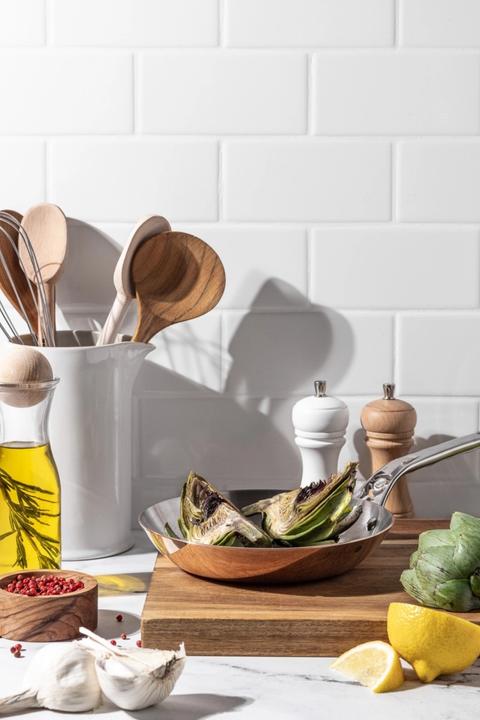 Immagine prodotto de Buyer prima matera (24 cm, Padella per friggere, Rame, Acciaio inossidabile)