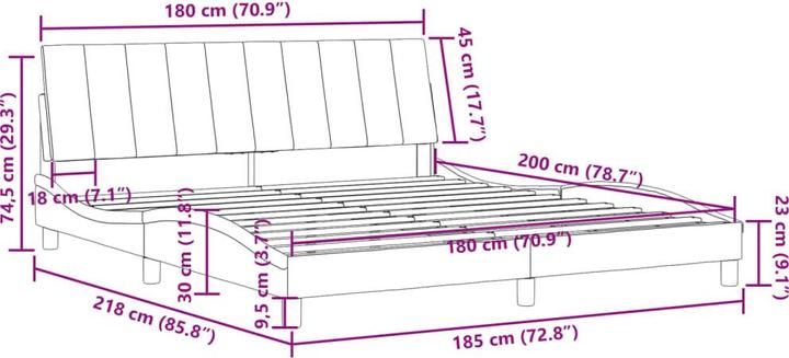 Immagine prodotto vidaXL Bettgestell (200 x 200 cm)