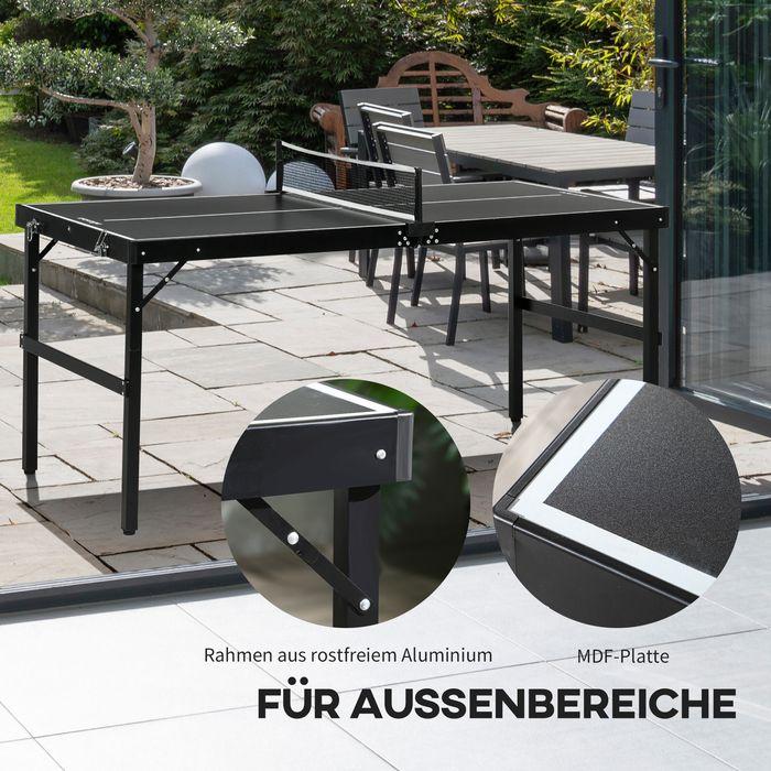 Image du produit Swisshandel24 Mini Tischtennisplatte klappbar Tennistisch mit Tischtennisnetz Griff