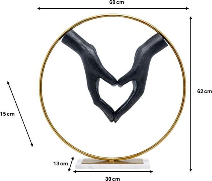 Actual product image Kare Design Deco object Elements Heart Hand 62cm