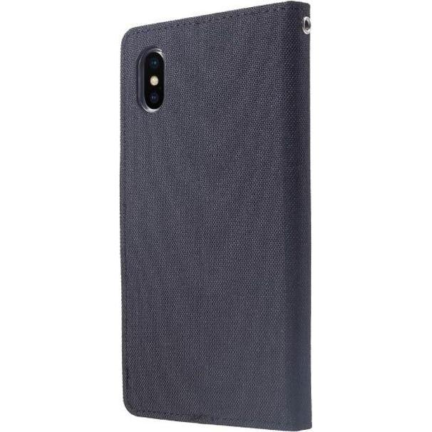 Thumbnail - Goospery Canvas Diary Series (Apple iPhone XS Max), Smartphone Hülle, Schwarz