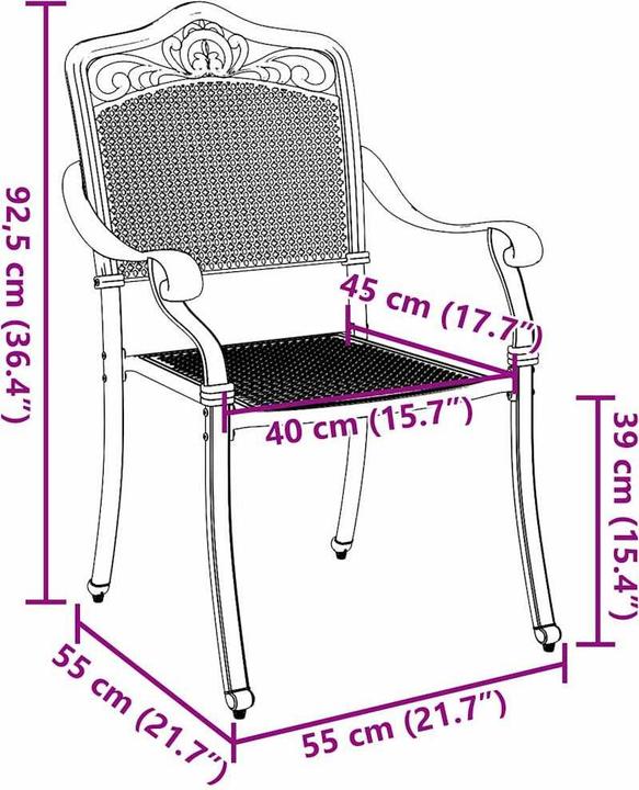 Produktbild vidaXL Gartenstuhl