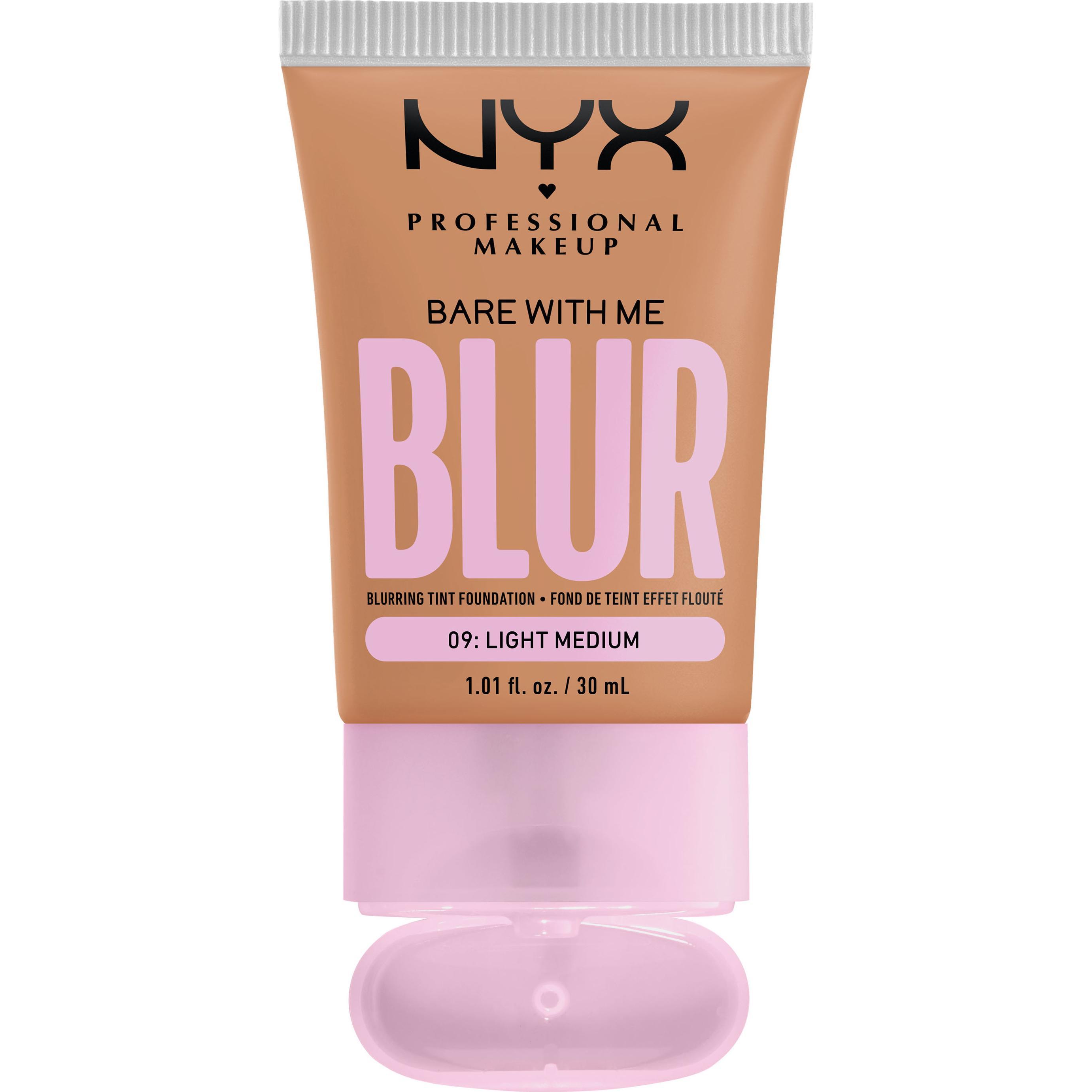 NYX Professional Make-Up, Foundation, Bare With Me (09 Light Medium)