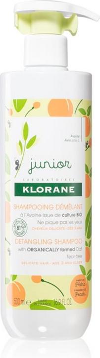 Actual product image Klorane Junior Peach Detangling Shampoo (500 ml) (500 ml)