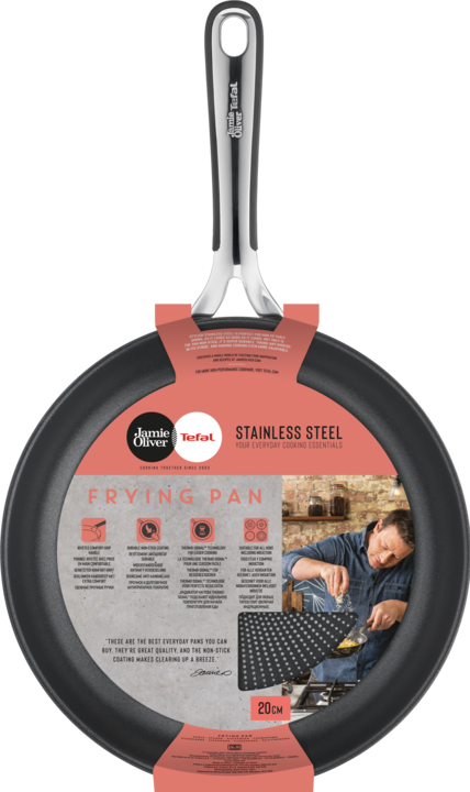 Produktbild Tefal Jamie Oliver Kitchen Essentials (20 cm, Bratpfanne, Edelstahl)
