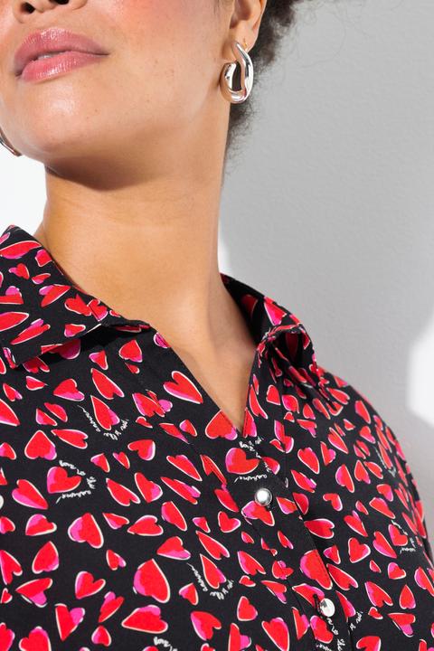 Produktbild Miamoda Bluse, A-Linie, Herz-Muster (46)