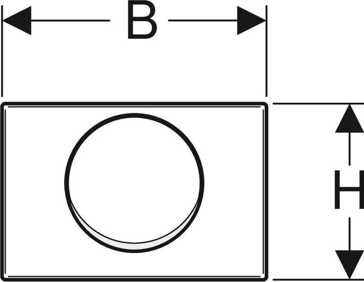 Actual product image Geberit Bed plate Mambo screwable stainless steel 115.751.00.1