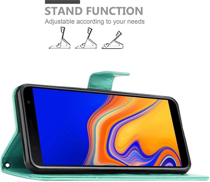 Actual product image Cadorabo Flower Book cover (Samsung Galaxy J4+)