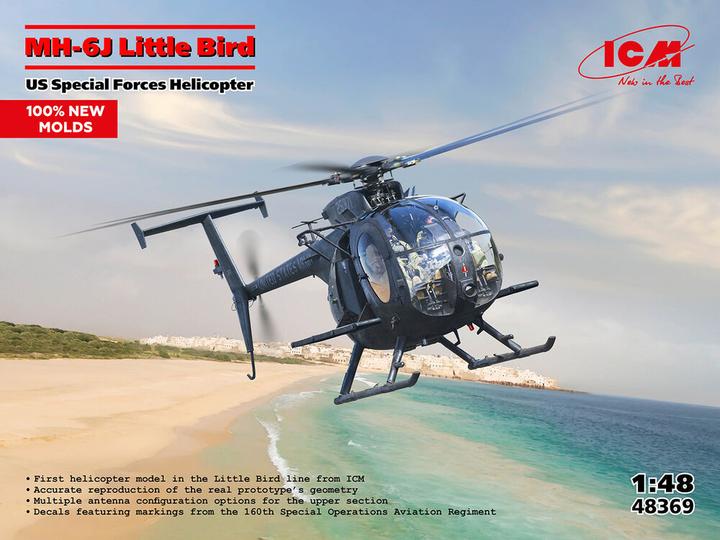 Produktbild ICM MH-6J Little Bird, US Special Forces Helicopter (100% new moulds)