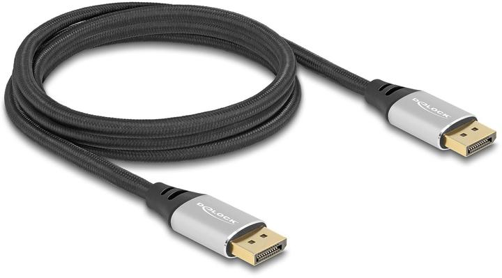 Produktbild Delock DisplayPort Kabel 16K 60 Hz 2 m silber Metall (2 m, DisplayPort, 2.1)