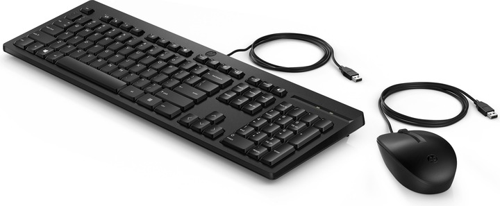 Produktbild HP 225 Maus und Tastatur (kabelgebunden) (CH, Kabelgebunden)