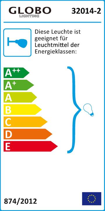 Label énergétique Globo Lampe d'extérieur Xeloo (E27, IP44)