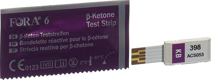 Produktbild Fora 6 β-Keton Teststreifen
